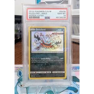 2019 Pokemon S & M Hidden Fates #SV26 Guzzlord - Holo PSA 10 GEM MINT (1)